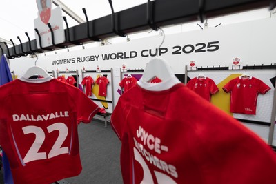060925 - Wales v Fiji, Women’s Rugby World Cup - The Wales changing room ahead of the match