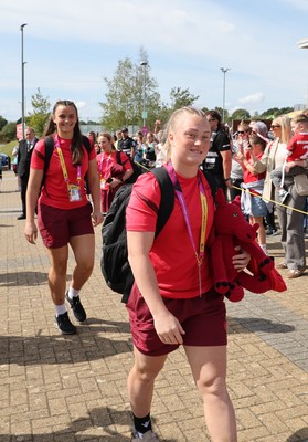 060925 - Wales v Fiji, Women’s Rugby World Cup - Seren Lockwood of Wales arrives at the stadium ahead of the match