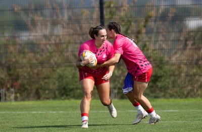 060925 - Wales v Fiji, Women’s Rugby World Cup - Courtney Keight of Wales during warm up
