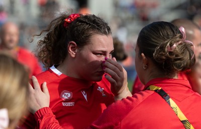 060925 - Wales v Fiji, Women’s Rugby World Cup - Gwenllian Pyrs of Wales at the end of the match