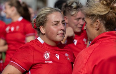 060925 - Wales v Fiji, Women’s Rugby World Cup - Molly Reardon of Wales at the end of the match
