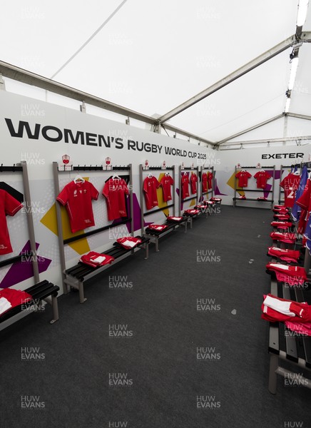 060925 - Wales v Fiji, Women’s Rugby World Cup - The Wales changing room ahead of the match