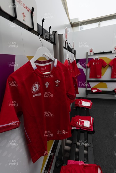 060925 - Wales v Fiji, Women’s Rugby World Cup - The Wales changing room ahead of the match