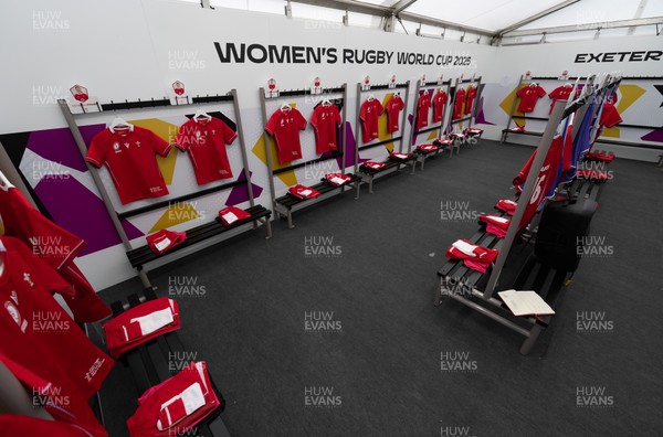 060925 - Wales v Fiji, Women’s Rugby World Cup - The Wales changing room ahead of the match
