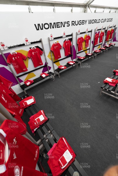 060925 - Wales v Fiji, Women’s Rugby World Cup - The Wales changing room ahead of the match