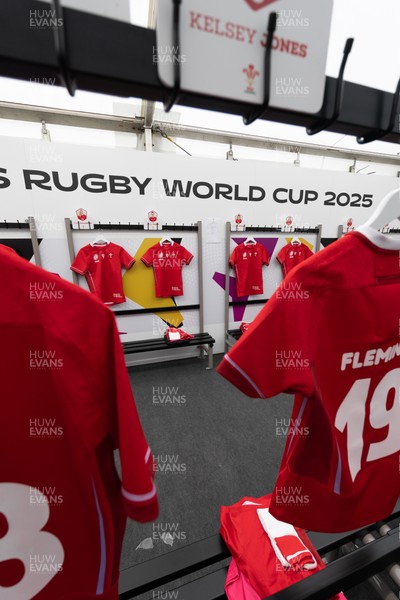 060925 - Wales v Fiji, Women’s Rugby World Cup - The Wales changing room ahead of the match