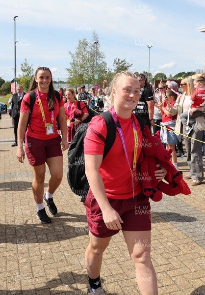 060925 - Wales v Fiji, Women’s Rugby World Cup - Seren Lockwood of Wales arrives at the stadium ahead of the match
