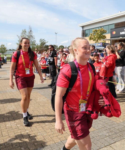 060925 - Wales v Fiji, Women’s Rugby World Cup - Seren Lockwood of Wales arrives at the stadium ahead of the match