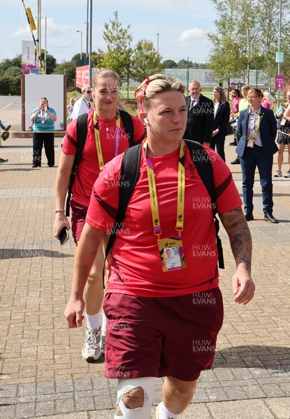 060925 - Wales v Fiji, Women’s Rugby World Cup - Donna Rose of Wales arrives at the stadium ahead of the match