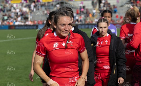 060925 - Wales v Fiji, Women’s Rugby World Cup - Jasmine Joyce-Butchers of Wales at the end of the match