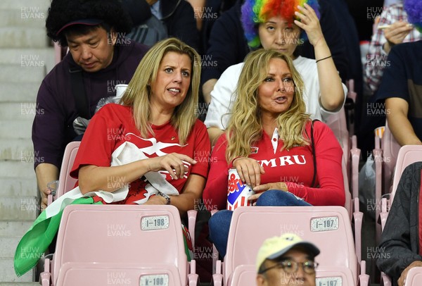 091019 - Wales v Fiji - Rugby World Cup - Pool D - Carol Vorderman watches the game