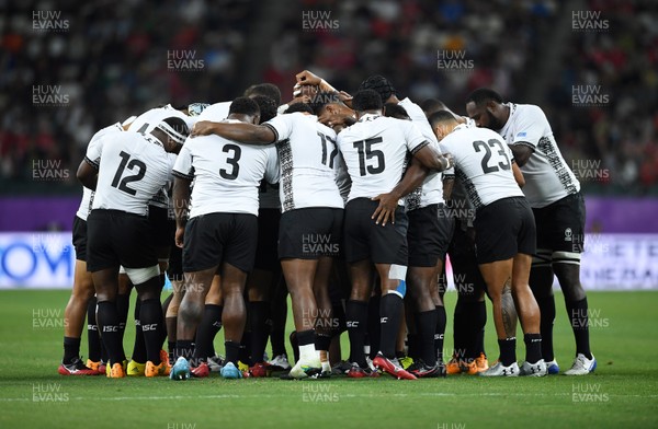 091019 - Wales v Fiji - Rugby World Cup - Pool D - Fiji Team huddle