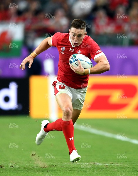 091019 - Wales v Fiji - Rugby World Cup - Josh Adams of Wales
