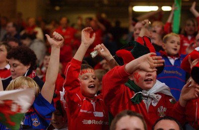 09.11.02  Wales v Fiji  Wales young fans enjoy the game  
