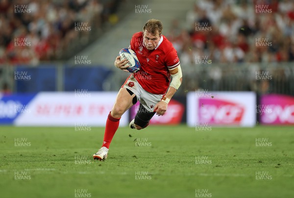 100923 - Wales v Fiji - Rugby World Cup 2023 - Pool C - Nick Tompkins of Wales 