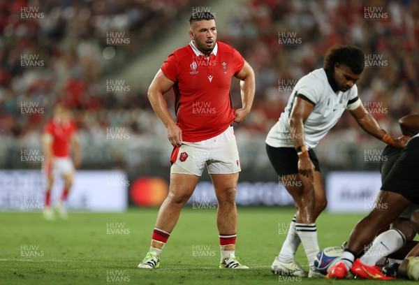 100923 - Wales v Fiji - Rugby World Cup 2023 - Pool C - Gareth Thomas of Wales 