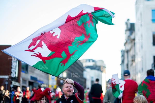 141121 - Wales v Filji - Autumn Nations Series - Fans ahead of kick off 