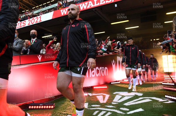 141121 - Wales v Fiji - Autumn Nations Series - WillGriff John of Wales runs out of the tunnel