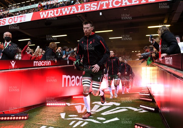 141121 - Wales v Fiji - Autumn Nations Series - Adam Beard of Wales runs out of the tunnel