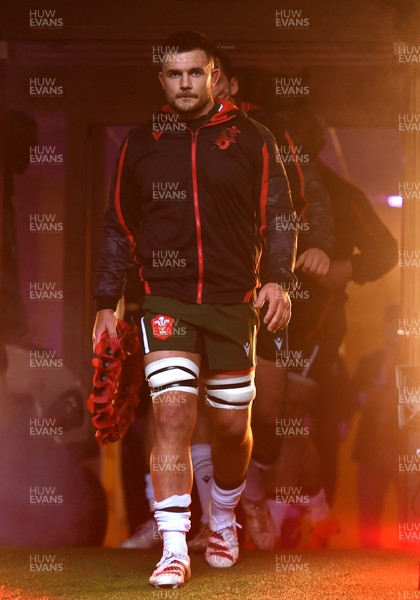 141121 - Wales v Fiji - Autumn Nations Series - Ellis Jenkins of Wales leads out his side