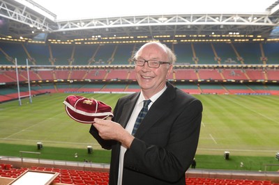 151114 - Wales v Fiji - Dove Men Series -Gareth Jones receives a WRU president cap