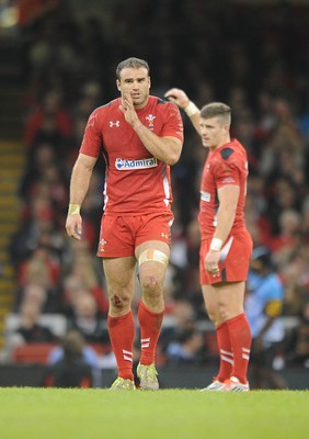 151114 - Wales v Fiji - Dove Men Series -Wales Jamie Roberts and Scott Williams(rt)(c) Huw Evans Agency