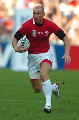 29.09.07 - Wales v Fiji - Rugby World Cup 2007 - Wales' Gareth Thomas, who wins his 100th cap for Wales today 