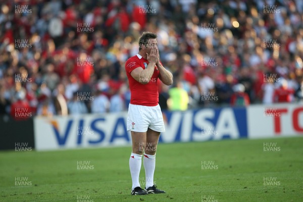 29.09.07 Wales v Fiji... Wales' Ian Gough dejected at the end of the game. 