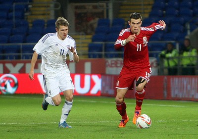 161113 - Wales vs Finland - International Friendly Gareth Bale in action for Wales(c) Huw Evans Agency