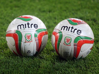 161113 - Wales vs Finland - International Friendly Match balls before kick off(c) Huw Evans Agency