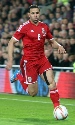 161113 - Wales vs Finland - International Friendly Hal Robson Kanu of Wales in action(c) Huw Evans Agency