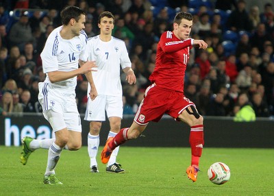 161113 - Wales vs Finland - International Friendly Gareth Bale of Wales in action(c) Huw Evans Agency
