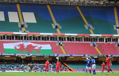 28.03.09 - Wales v Finland, FIFA World Cup 2010 Qualifying Group 4 -  The match is played in a less than half full Millennium Stadium 