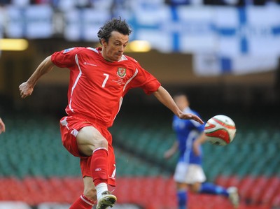 28.03.09 - Wales v Finland, FIFA World Cup 2010 Qualifying Group 4 -  Wales' Simon Davies 
