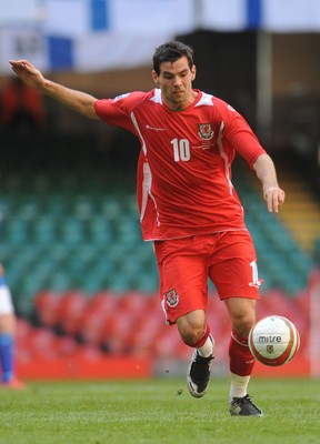 28.03.09 - Wales v Finland, FIFA World Cup 2010 Qualifying Group 4 -  Wales' Joe Ledley 