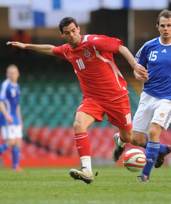 28.03.09 - Wales v Finland, FIFA World Cup 2010 Qualifying Group 4 -  Wales' Joe Ledley 