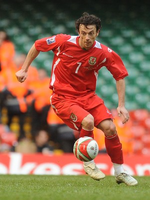 28.03.09 - Wales v Finland, FIFA World Cup 2010 Qualifying Group 4 -  Wales' Simon Davies 