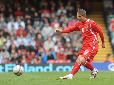 28.03.09 - Wales v Finland, FIFA World Cup 2010 Qualifying Group 4 -  Wales' Carl Robinson 