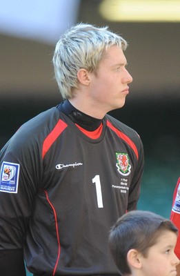 28.03.09 - Wales v Finland, FIFA World Cup 2010 Qualifying Group 4 -  Wales 'keeper Wayne Hennessey 