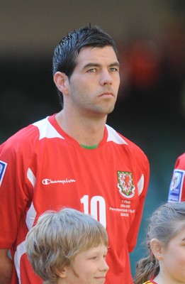 28.03.09 - Wales v Finland, FIFA World Cup 2010 Qualifying Group 4 -  Wales' Joe Ledley 