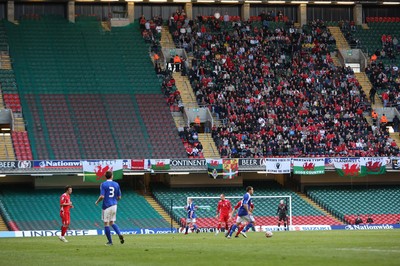 28.03.09 - Wales v Finland, FIFA World Cup 2010 Qualifying Group 4 -  Wales take on Finland in front of a sparse crowd at the Millennium Stadium 