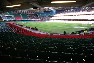 28.03.09 - Wales v Finland, FIFA World Cup 2010 Qualifying Group 4 -  Wales take on Finland in front of a sparse crowd at the Millennium Stadium 