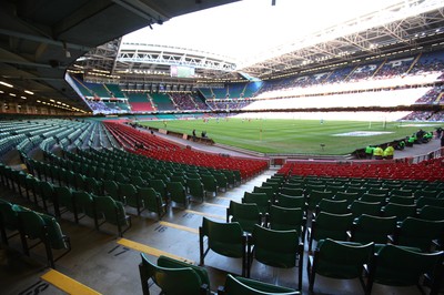 28.03.09 - Wales v Finland, FIFA World Cup 2010 Qualifying Group 4 -  Wales take on Finland in front of a sparse crowd at the Millennium Stadium 