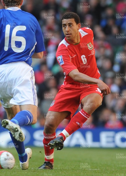 28.03.09 - Wales v Finland, FIFA World Cup 2010 Qualifying Group 4 -  Wales' Lewin Nyatanga 