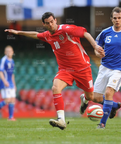 28.03.09 - Wales v Finland, FIFA World Cup 2010 Qualifying Group 4 -  Wales' Joe Ledley 
