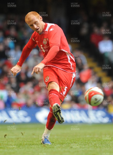 28.03.09 - Wales v Finland, FIFA World Cup 2010 Qualifying Group 4 -  Wales' James Collins 