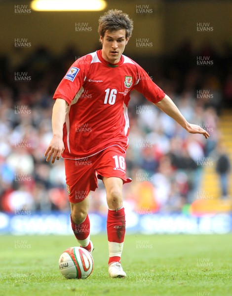 28.03.09 - Wales v Finland, FIFA World Cup 2010 Qualifying Group 4 -  Wales' Aaron Ramsey 