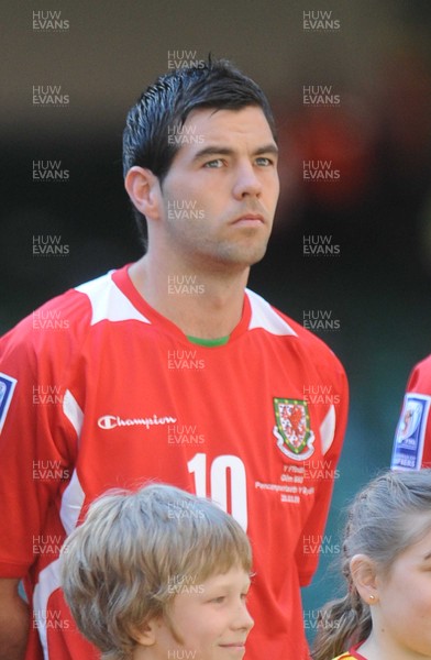 28.03.09 - Wales v Finland, FIFA World Cup 2010 Qualifying Group 4 -  Wales' Joe Ledley 