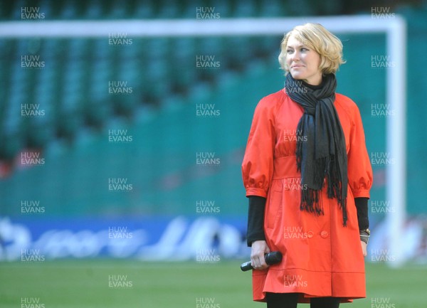 28.03.09 - Wales v Finland, FIFA World Cup 2010 Qualifying Group 4 -  Cerys Matthews 