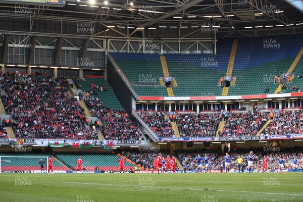 28.03.09 - Wales v Finland, FIFA World Cup 2010 Qualifying Group 4 -  Wales take on Finland in front of a sparse crowd at the Millennium Stadium 